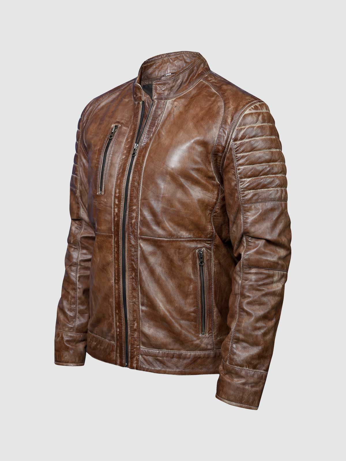 Wax Leather Jacket Article # AW-LJ-07