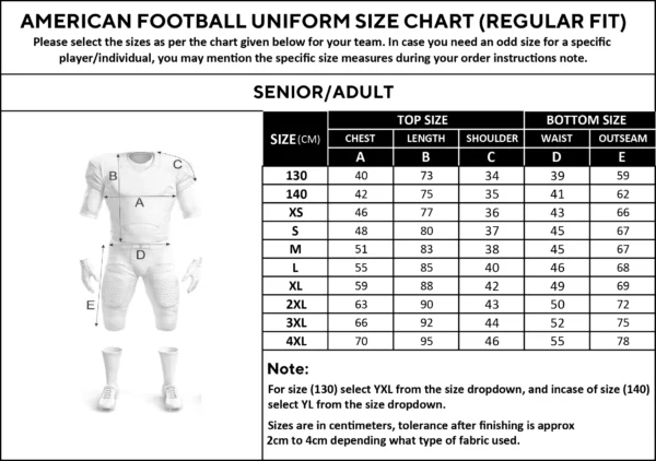 American Football uniform Article # AW-AFK-04 - Image 2